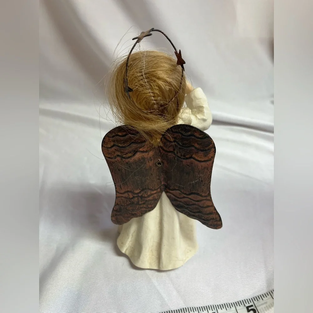 Adorable Cream Angel “Call Me” Figurine